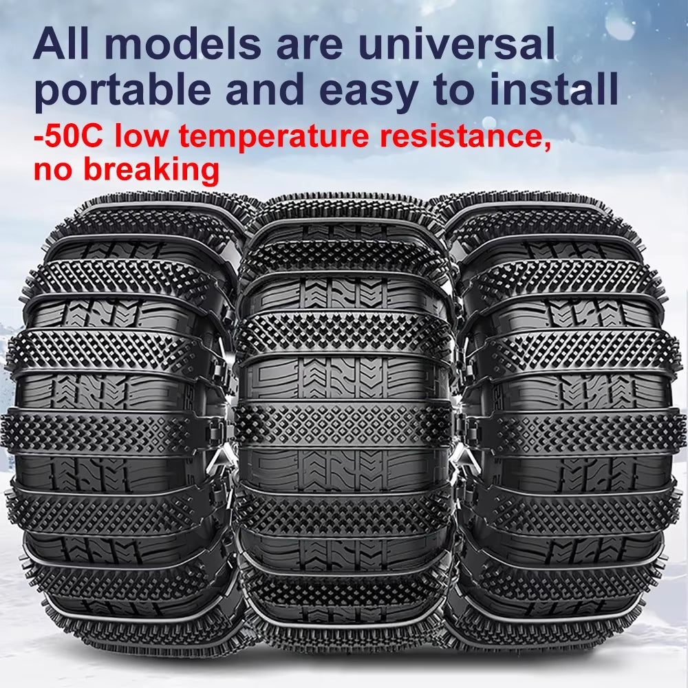 Snow Chain Tyre Chain Urethane Set Wheel Ties Belts Car Tires Chains Winter Anti-Slip Chain anti Skid Snow Emergency