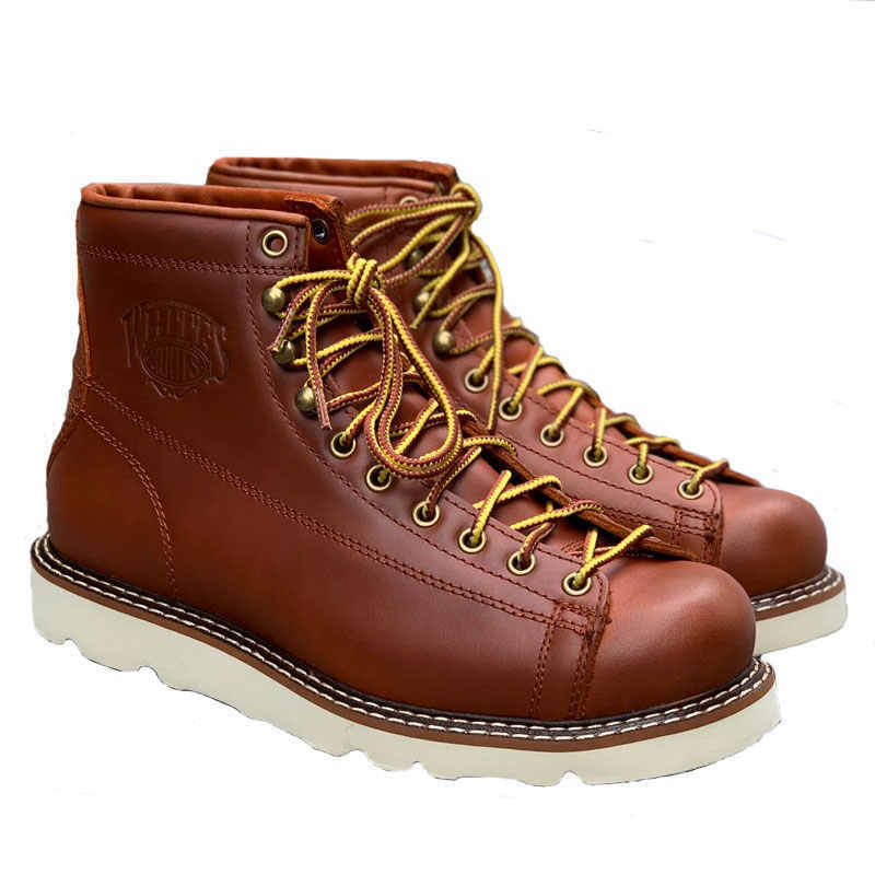 American Retro Short Face Worker Boots