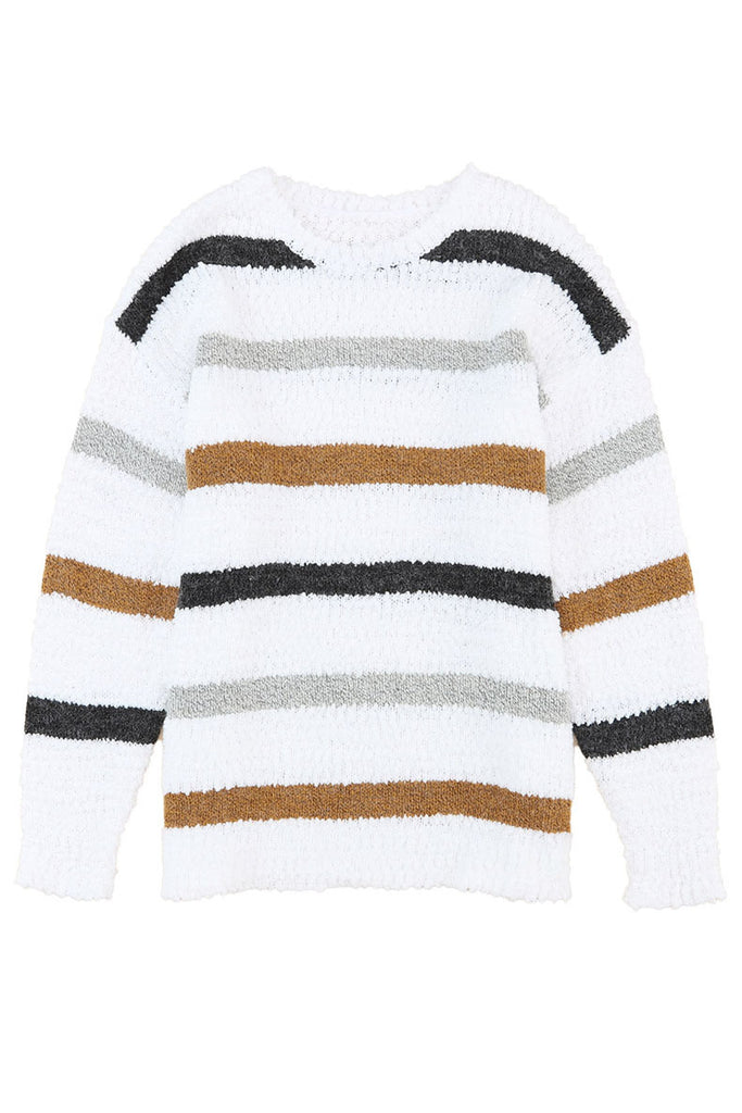 Women's Fashion Striped Printed Long Sleeves