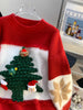 Pullover Loose Red Christmas Style Theme Sweater