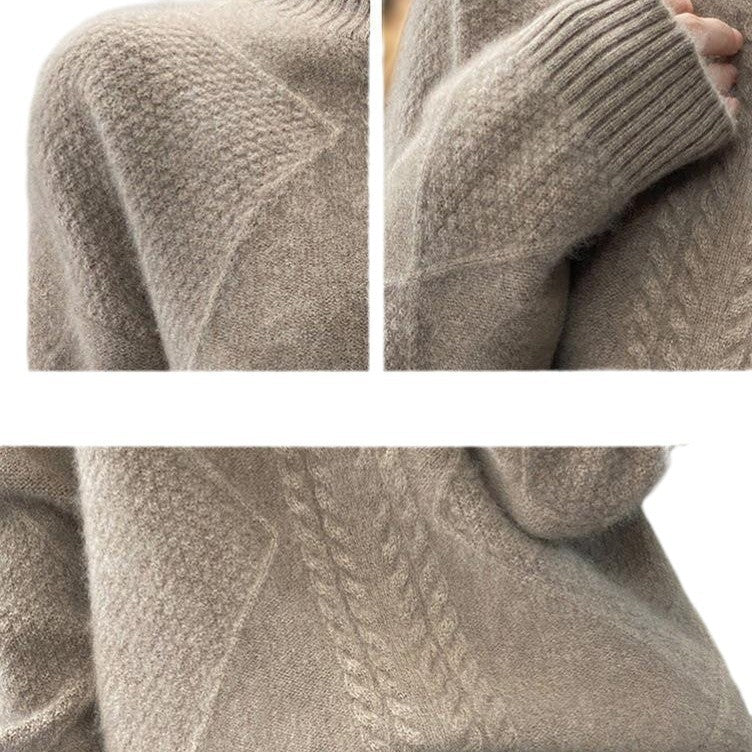 Half-high Collar Women's Short Cashmere Sweater