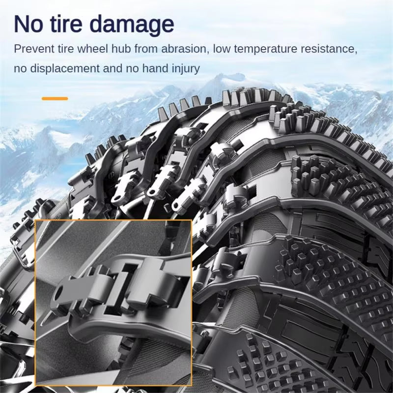 2024 Snow Chain Tyre Chain Urethane Set Wheel Ties Belts Car Tires Chains Winter Anti-Slip Chain anti Skid Snow Emergency