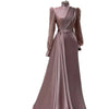 Stand Collar All-inclusive Long Sleeve Detachable Evening Dress Elegant Elegant Two-piece Suit