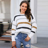 Women's Fashion Striped Printed Long Sleeves