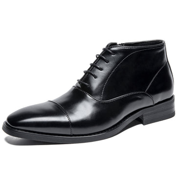 Low-top Japanese Business Formal Leather Boots Men's  Fashion Shoes