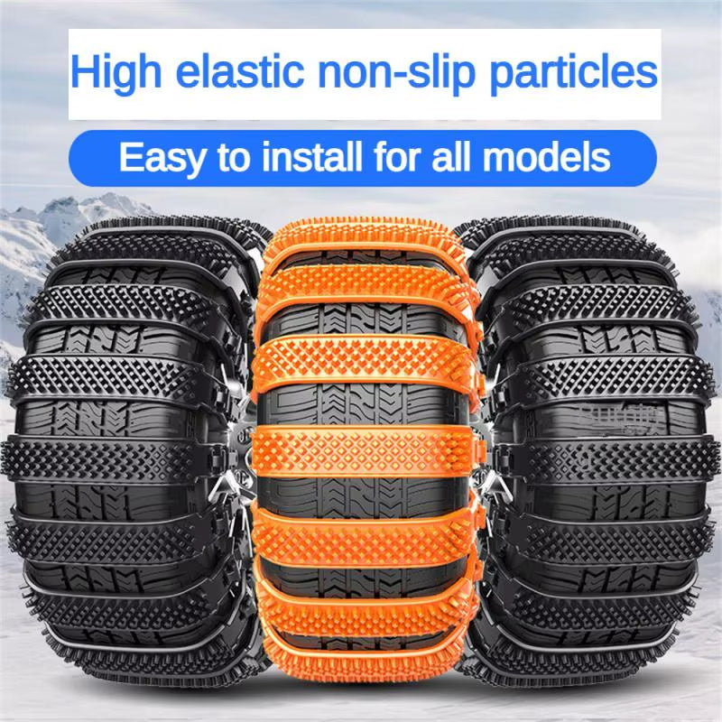 2024 Snow Chain Tyre Chain Urethane Set Wheel Ties Belts Car Tires Chains Winter Anti-Slip Chain anti Skid Snow Emergency